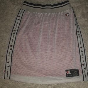S/M red/ white champion jersey skirt.